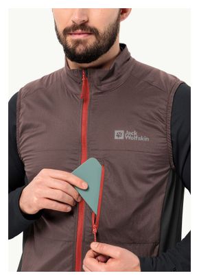 Gilet Sans Manches Jack Wolfskin Morobbia Alpha Rouge Foncé