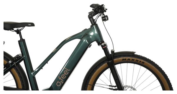 VTC Électrique O2 Feel Vern Adventure Power 8.1 Mid Shimano Deore 10V 720 Wh 27.5'' Vert Émeraude