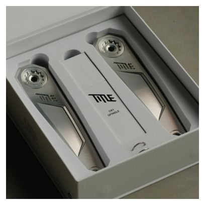 Title CR1 Cranks | 136 mm Axle | Chrome (Without Chainring)
