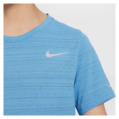 Maillot manches courtes Nike Dri-Fit Miler Bleu Garçon