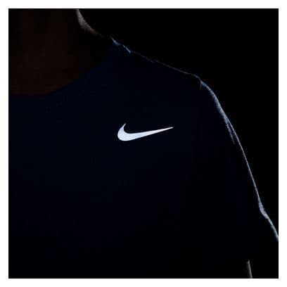 Maillot de manga corta Nike Dri-Fit Miler Azul Niño