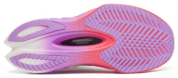 Chaussures Running Saucony Endorphin Pro 4 Blanc/Rose/Violet Femme