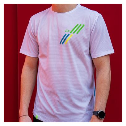 BV Sport Light trui met korte mouwen Wit/Groen Unisex