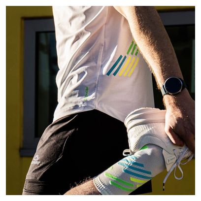 BV Sport Light trui met korte mouwen Wit/Groen Unisex