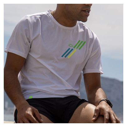 BV Sport Light trui met korte mouwen Wit/Groen Unisex