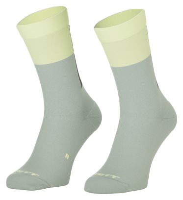 Calzini Scott Block Stripe Crew Grigio Giallo