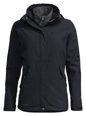 Chaqueta para mujer Vaude Rosemoor 3 en 1 Negra