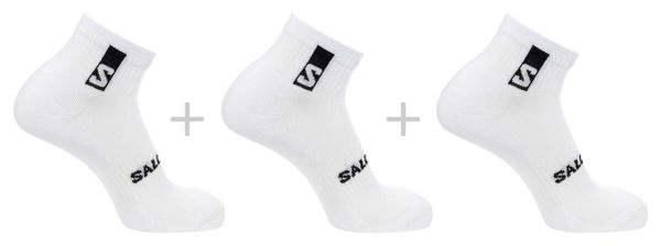 Chaussettes 3 Paires Salomon Everyday Ankle Blanc Unisex