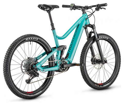 VTT Électrique Tout-Suspendu Moustache Samedi 27 Wide 4 Sram SX Eagle 12V 625 Wh 27.5'' Plus Turquoise 2020