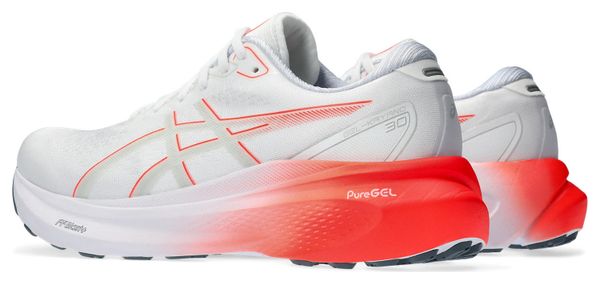 Chaussures de Running Asics Gel Kayano 30 Blanc Rouge