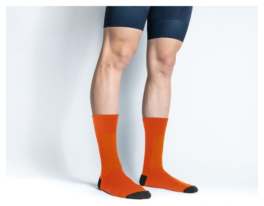 Chaussettes Laine Mérino Chef de File - Orange