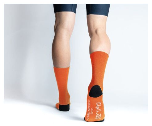 Chaussettes Laine Mérino Chef de File - Orange