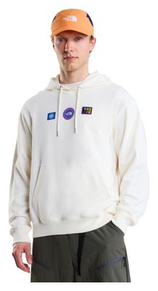 Felpa con cappuccio The North Face Explorer Badges Bianca Unisex