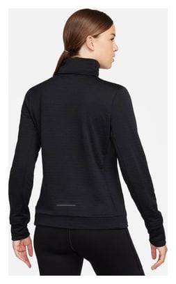 Nike Therma-FIT Swift 1/2 Zip Thermo Top Schwarz Damen