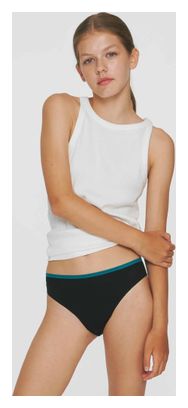 Culotte Menstruelle en coton pour Ados - Flux moyen - Noir