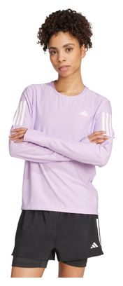 Adidas Performance Own the Run Dames Trui Lange Mouw Roze