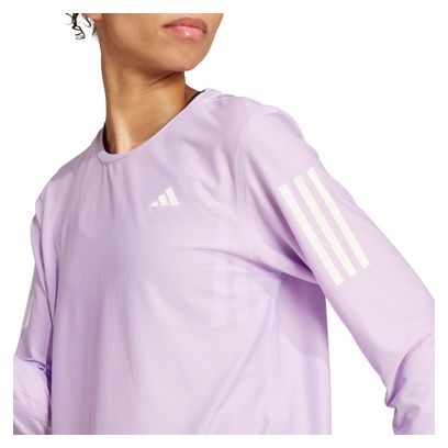 Adidas Performance Own the Run Dames Trui Lange Mouw Roze