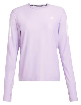 Adidas Performance Own the Run Dames Trui Lange Mouw Roze