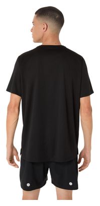 Asics Fujitrail Logo Jersey Korte Mouw Zwart Heren