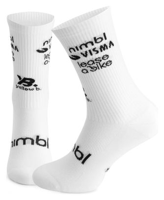 Calzini in lana merino Nimbl Team Visma | Lease a Bike Bianco 2026