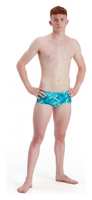 Speedo Allover Swimsuit 17cm Blue/Green