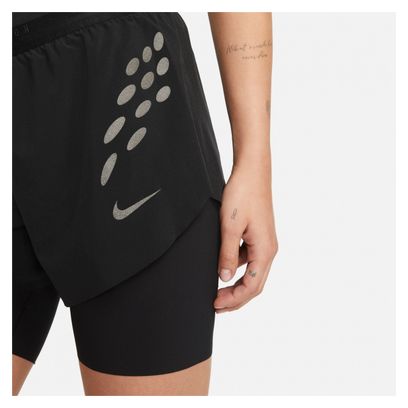 Pantaloncini Nike Dri-Fit Run Division 2-in-1 da donna neri