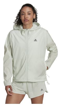 adidas running Run Fast Windbreaker Jacket Green Women's