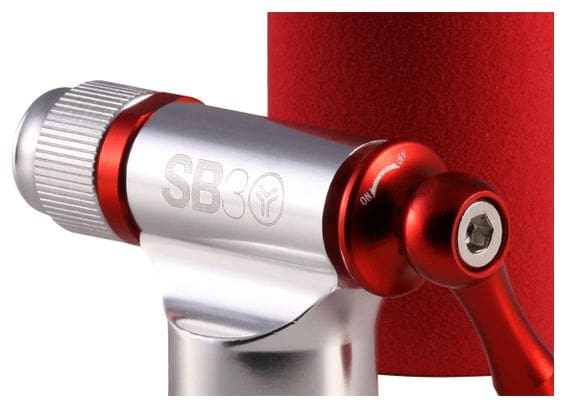 Inflador de CO2 SB3 Cerradero de aluminio rojo