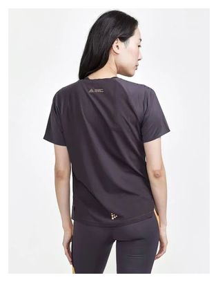 Maglia Craft Pro Trail a manica corta da donna nera