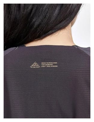 Maglia Craft Pro Trail a manica corta da donna nera