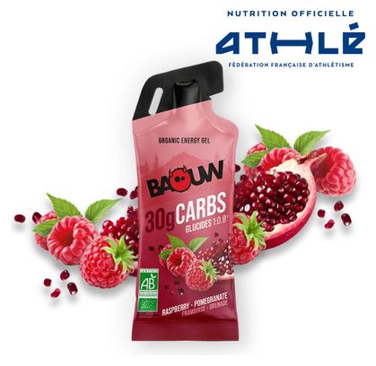 Gel energético en barra Baouw de frambuesa y granada - 44 g