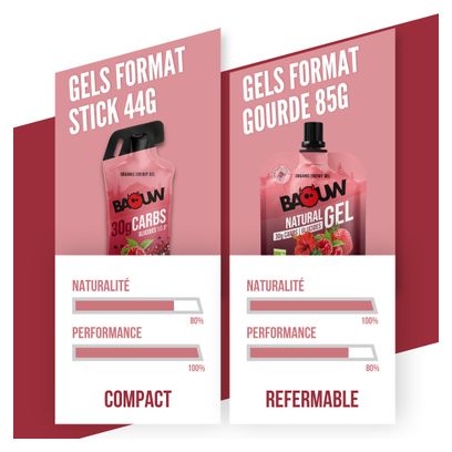 Gel energético en barra Baouw de frambuesa y granada - 44 g