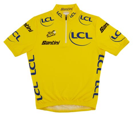 Santini Tour de France Yellow Jersey Short-Sleeve Kids' Jersey