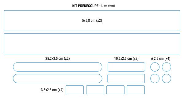 Film de Protection Neatt Kit Prédécoupé pour Cadre (Brillant Transparent)