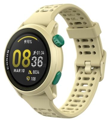 Coros Pace 3 GPS Watch Silicone Band Mist Yellow