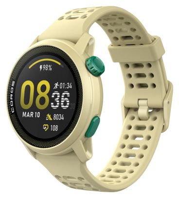 Montre GPS Coros Pace 3 Retro Bracelet Silicone Jaune Mist