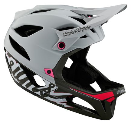 Troy Lee Designs Stage Mips Signature Grey full-face helmet