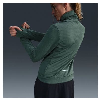 Nike Therma-Fit Swift Element Green Women's 1/2 Zip Thermal Top