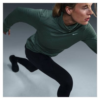 Haut Thermique 1/2 Zip Nike Therma-Fit Swift Element Vert Femme