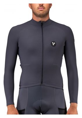 LeBram Off-Road Mid-Season Long-Sleeve Jersey, Titanium Gray