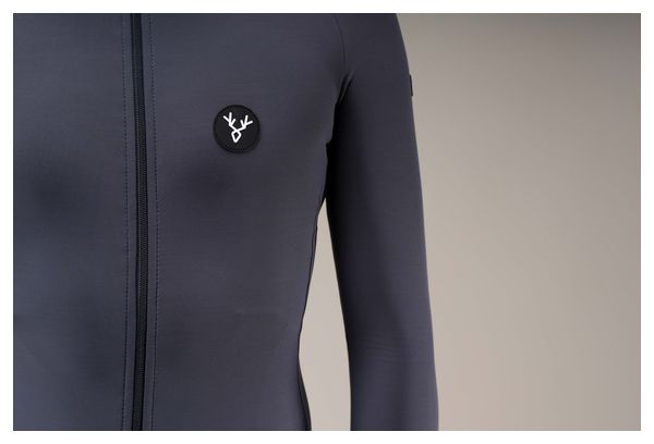 LeBram Off-Road Mid-Season Long-Sleeve Jersey, Titanium Gray