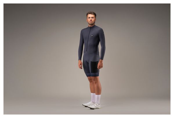 LeBram Off-Road Mid-Season Long-Sleeve Jersey, Titanium Gray
