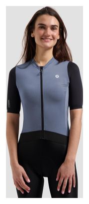 Maillot Manches Courtes Vélo Rogelli Distance II Lavande/Noir Femme