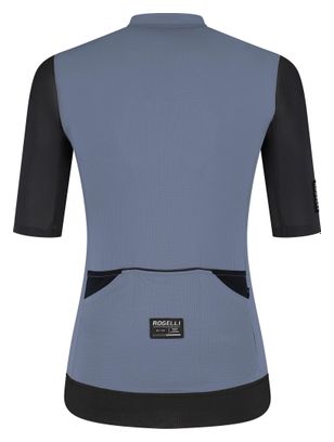 Maillot Manches Courtes Vélo Rogelli Distance II Lavande/Noir Femme