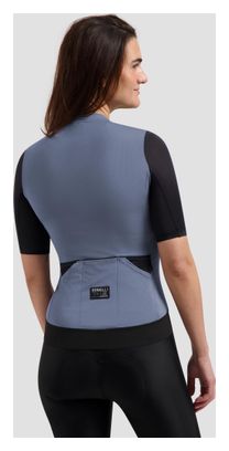 Maillot Manches Courtes Vélo Rogelli Distance II Lavande/Noir Femme