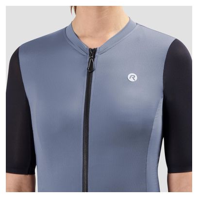 Maillot Manches Courtes Vélo Rogelli Distance II Lavande/Noir Femme