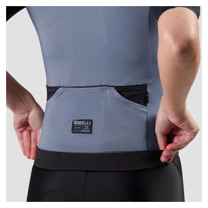 Maillot Manches Courtes Vélo Rogelli Distance II Lavande/Noir Femme