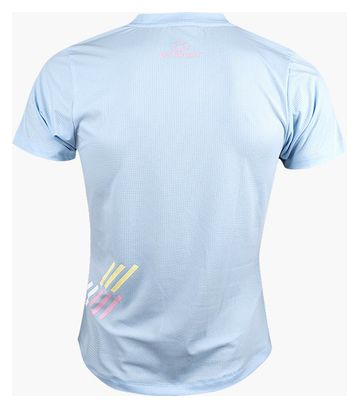 BV Sport Light lichtblauw/geel uniseks shirt met korte mouwen