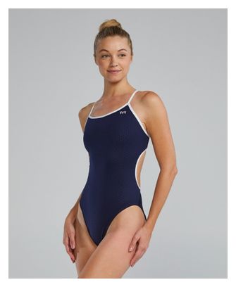 Costume da bagno donna Tyr Hexa Trinityfit Navy/Bianco