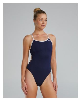 Costume da bagno donna Tyr Hexa Trinityfit Navy/Bianco